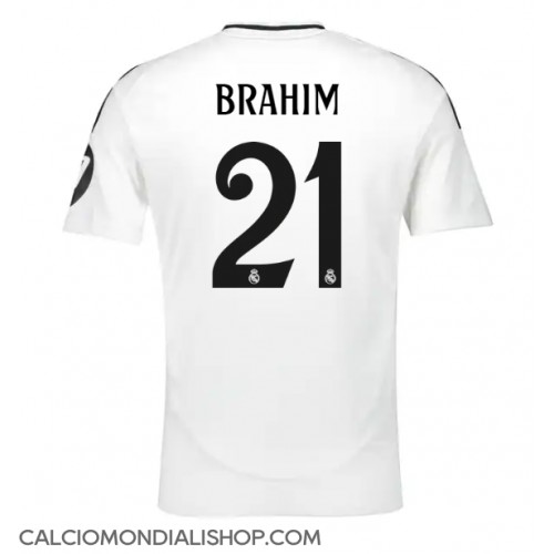 Maglie da calcio Real Madrid Brahim Diaz #21 Prima Maglia 2024-25 Manica Corta